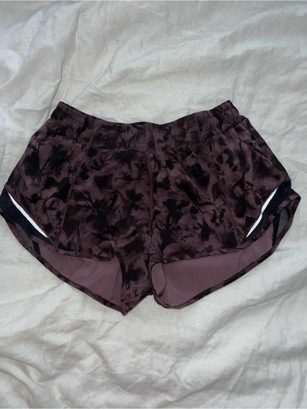 lululemon athletica Plum Floral Athletic Shorts